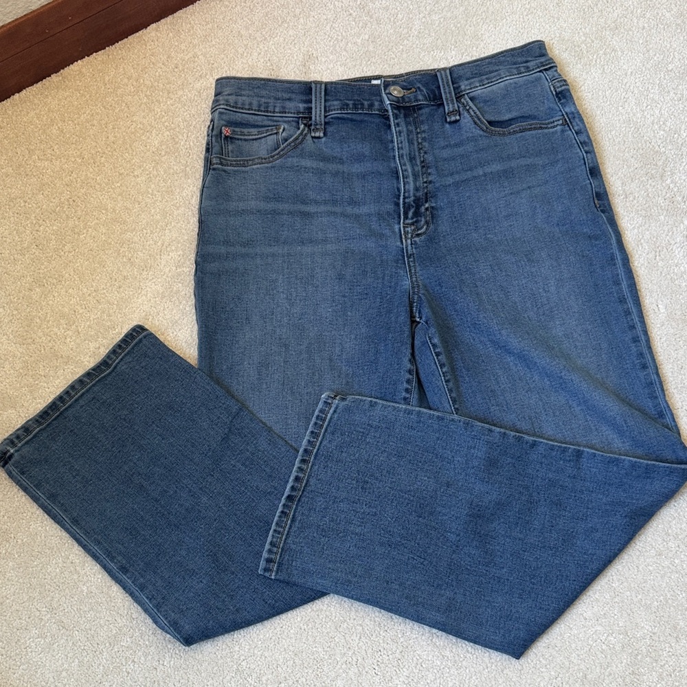 Hudson Jeans Women’s Wide Leg Cropped Noa Mercy Size 29 Blue Denim Jeans